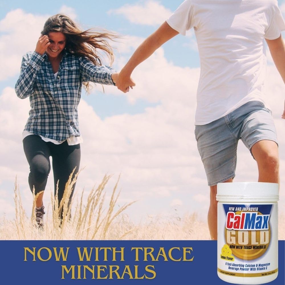 Dr. Newton’s Naturals CalMax Gold Powder Drink Mix - Supports Post Workout Recovery, Muscles, Sleep, Bones - 5 oz can - BoostGo Australia