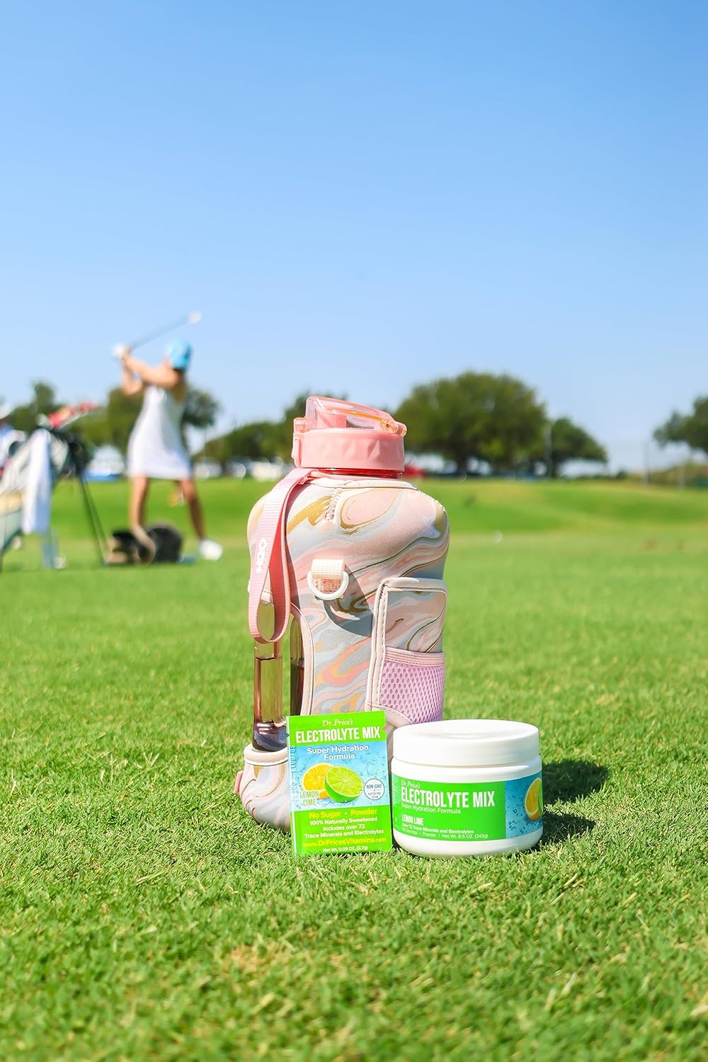 Dr. Price's Lemon-Lime Electrolyte Powder Mix - Keto & Fasting Hydration Drink - Non-GMO, Gluten Free - 90 Servings