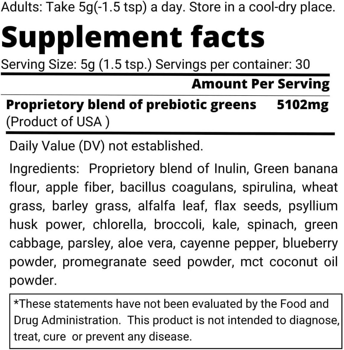 Dr. Rahm's THEROOTBRANDS Root Relive Greens: Superfood Powerhouse with Dark Leafy Greens, Fruits, and Fibers - 153g
