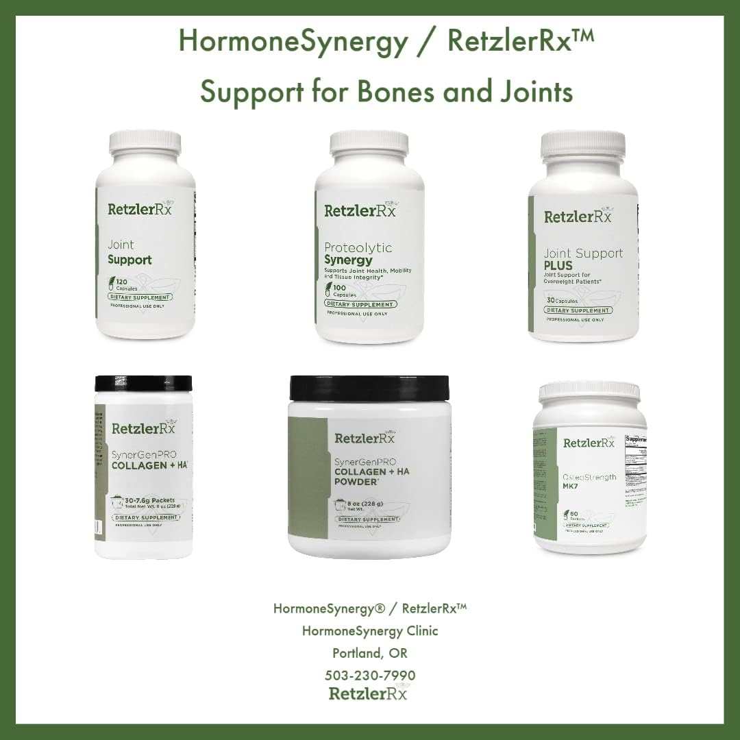 Dr. RetzlerRx HormoneSynergy SynergyGenPro Collagen + HA Bulk Powder for Joint, Skin & Mobility Support