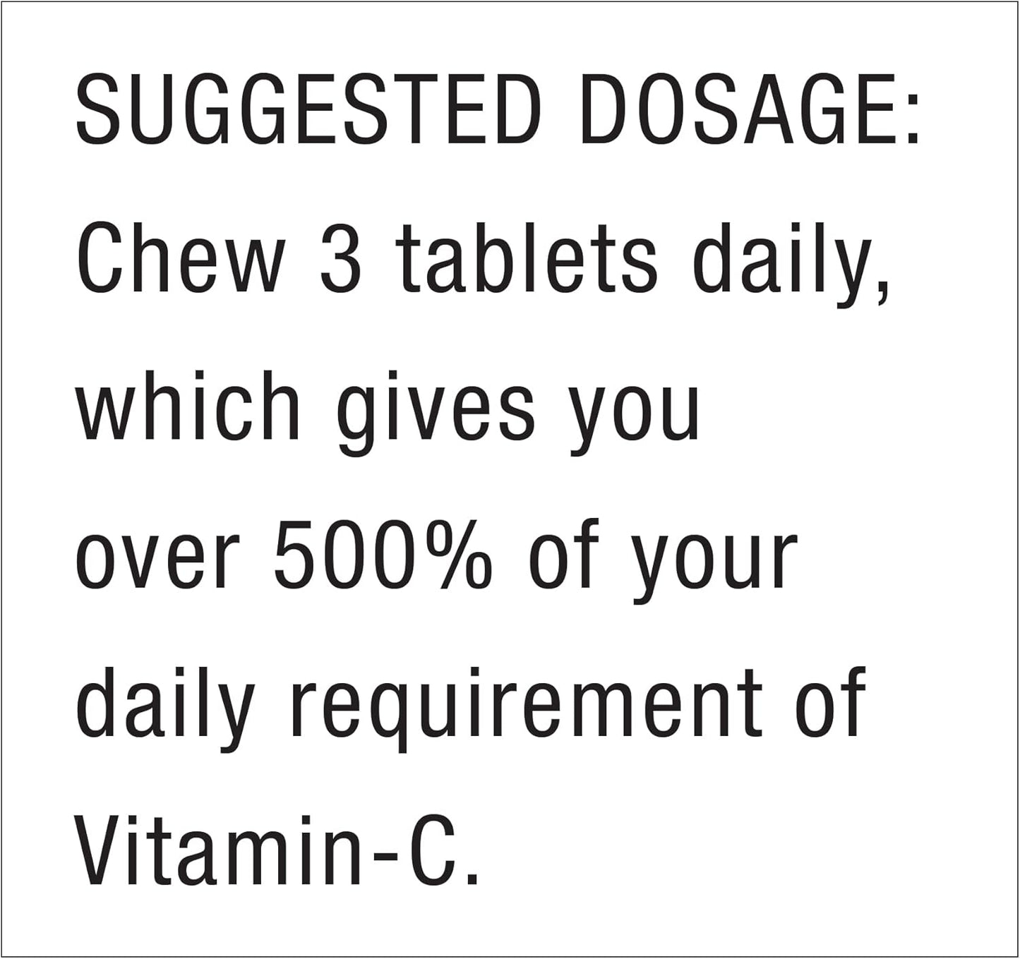 Dr. Schulze's Super-C Plus Chewable Tablets - 1000 mg Vitamin C Complex for Immunity Support & Collagen Formation, 60 Count
