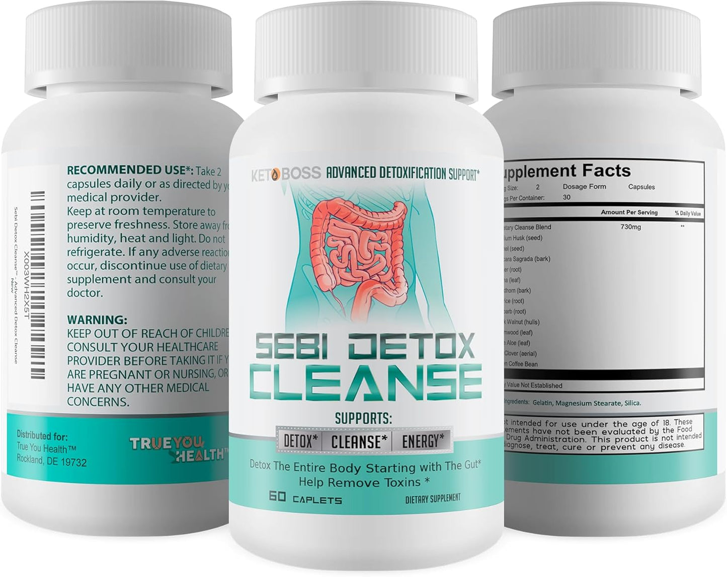 Dr. Sebi Inspired Detox Cleanse for Whole Body - Advanced Detox Support for Gut Health - Natural Toxin Removal - Keto-Friendly Formula - BoostGo Australia