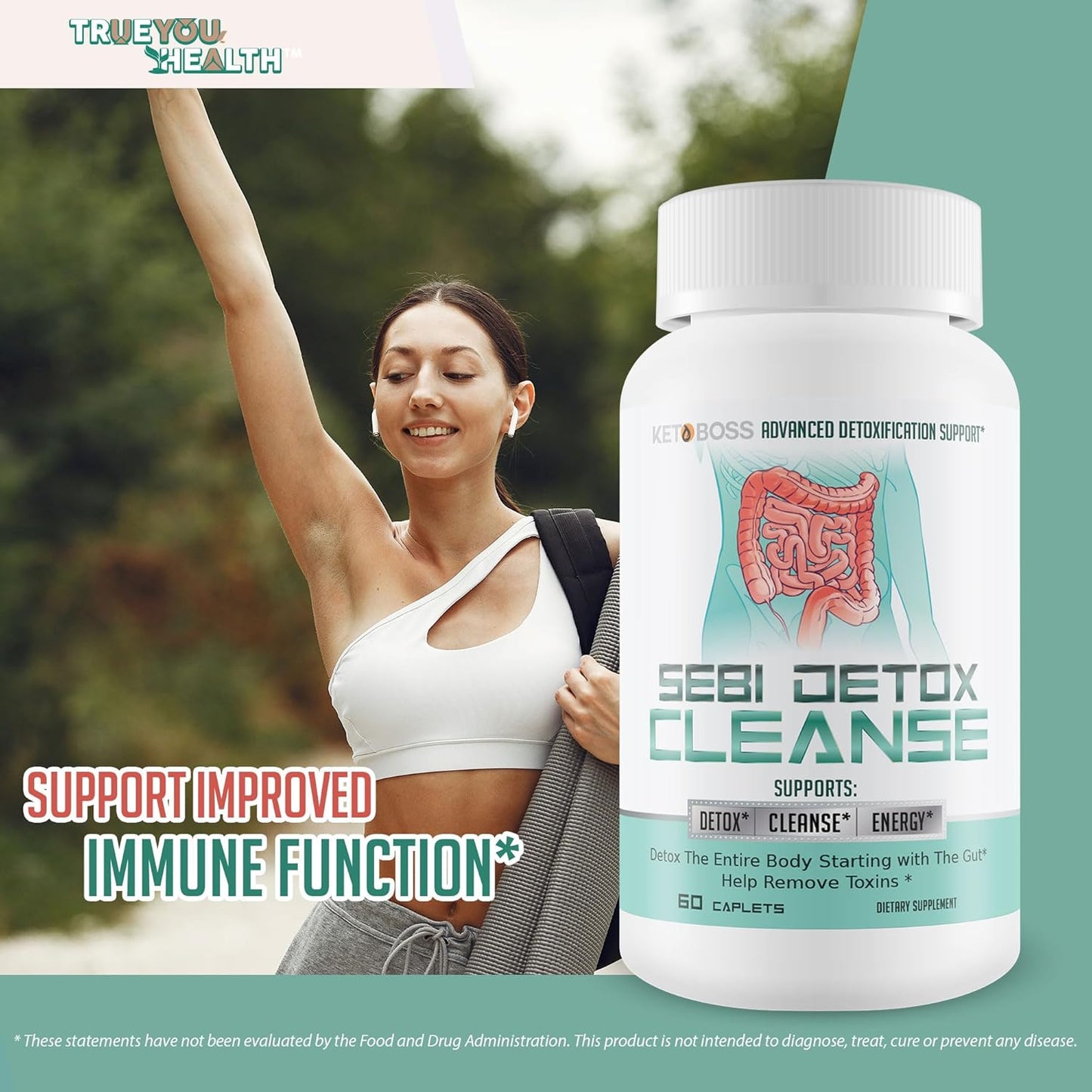Dr. Sebi Inspired Detox Cleanse for Whole Body - Advanced Detox Support for Gut Health - Natural Toxin Removal - Keto-Friendly Formula - BoostGo Australia