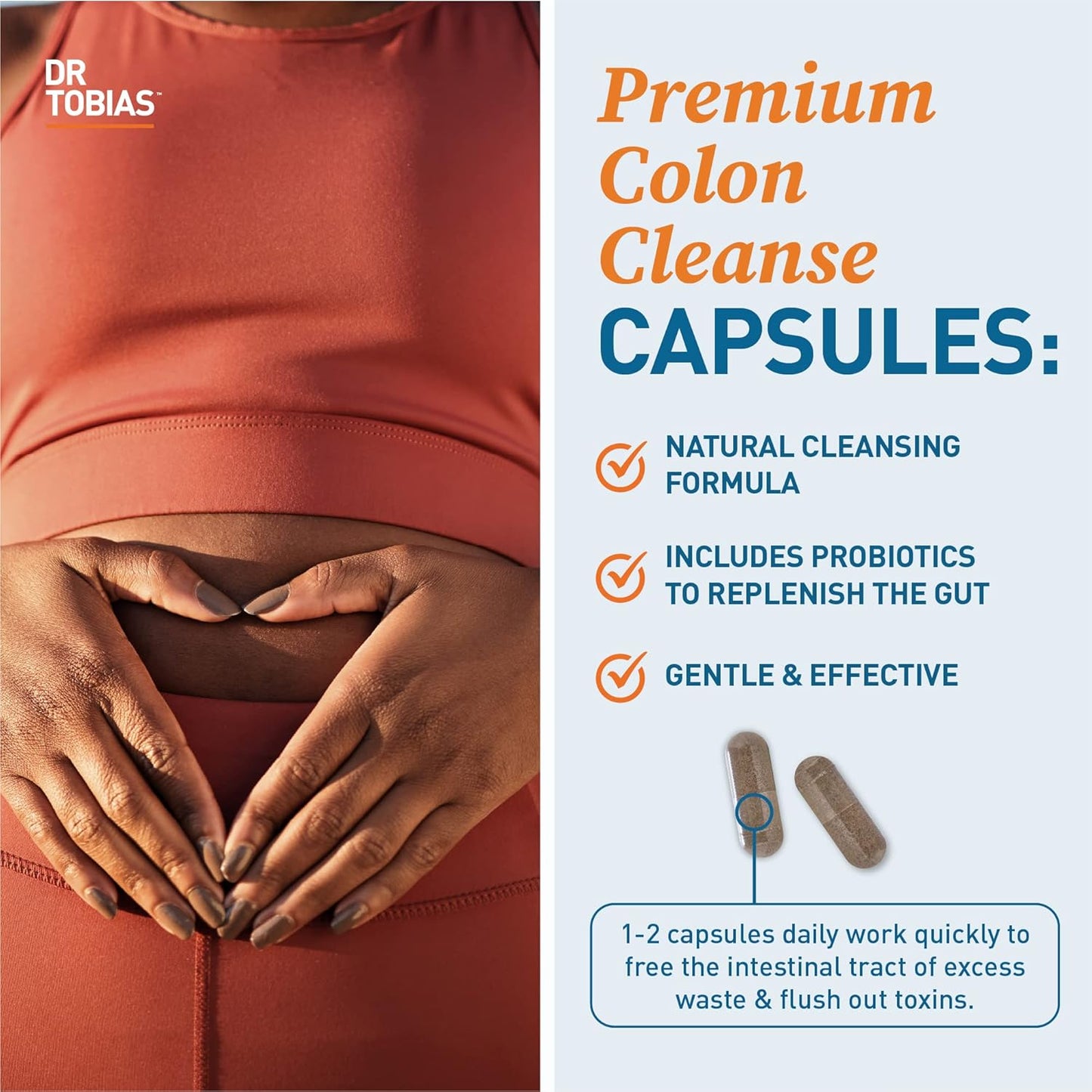 Dr. Tobias Colon Cleanse & Probiotics for Women - 14 Day Detox, Improves Gut and Urinary Health, Non-GMO - BoostGo Australia