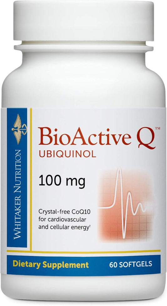 Dr. Whitaker's Bioactive Q Ubiquinol 100 mg: Clinically Validated CoQ10 (60 Day Supply)