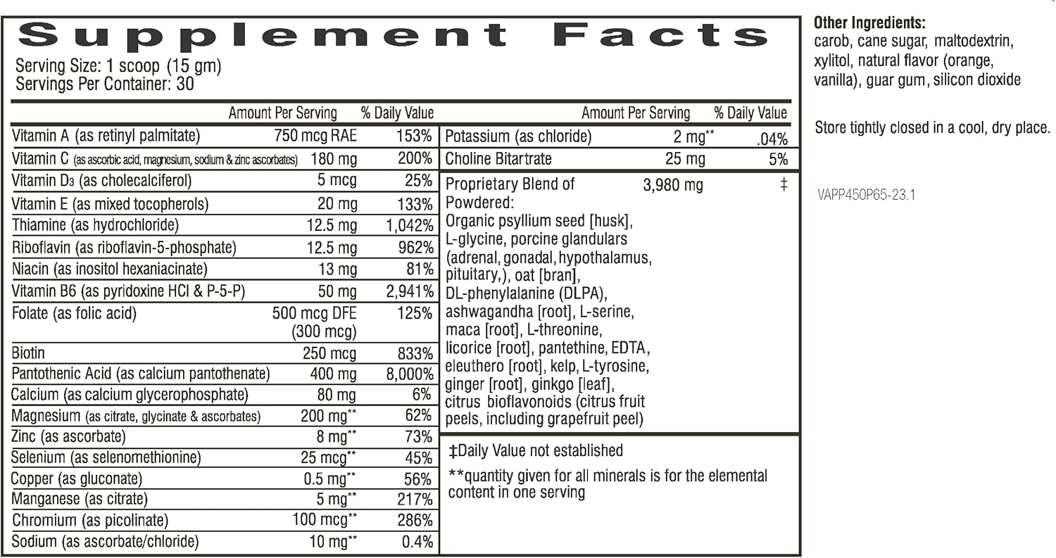 Dr. Wilson's Adrenal Power Powder - Original Formulations, 450g Powder