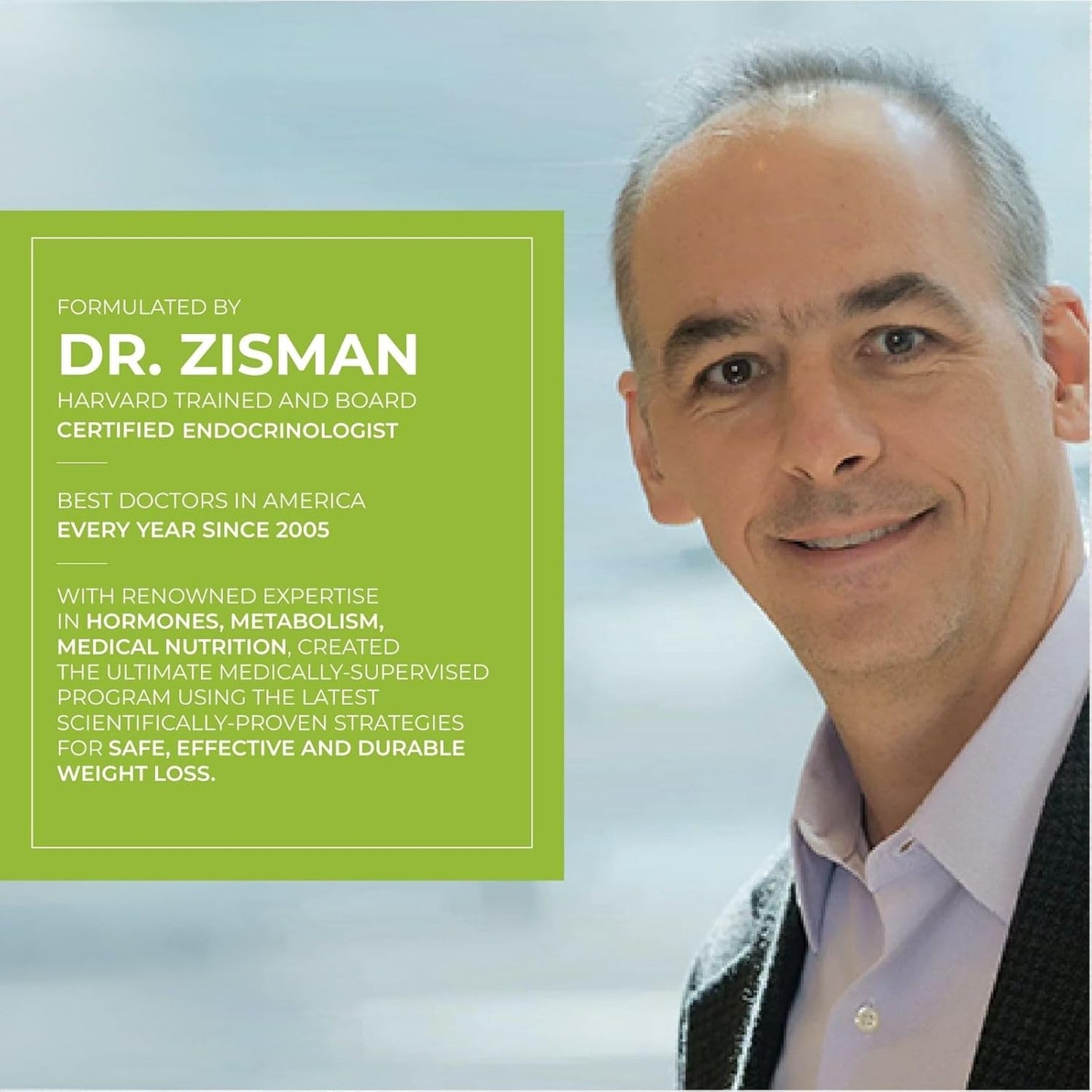 Dr. Zisman ZT Slimming Matcha-Coconut Detox Tea - 28 Tea Bags for Weight Management, Antioxidant Benefits, Mood Enhancement