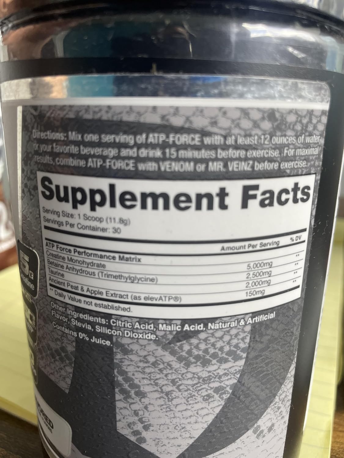 Dragon Pharma ATP Force Enhanced Creatine System - 5g CreaPure, Stim-Free, Boosts Muscle Mass & Recovery, Enhances Blood Flow - 30 Servings