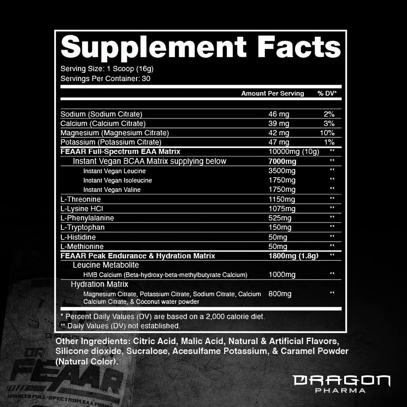 Dragon Pharma Dr. FEAAR EAA Matrix - Supports Muscle Recovery and Performance - Apple Juice Flavor - 30 Servings