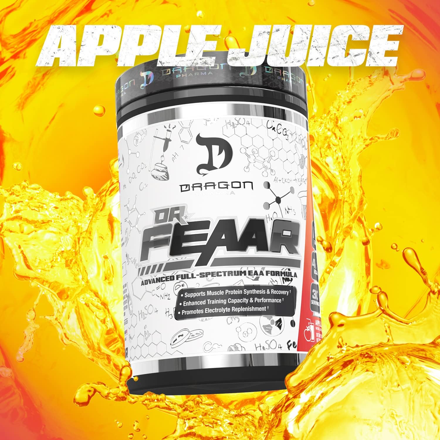 Dragon Pharma Dr. FEAAR EAA Matrix - Supports Muscle Recovery and Performance - Apple Juice Flavor - 30 Servings