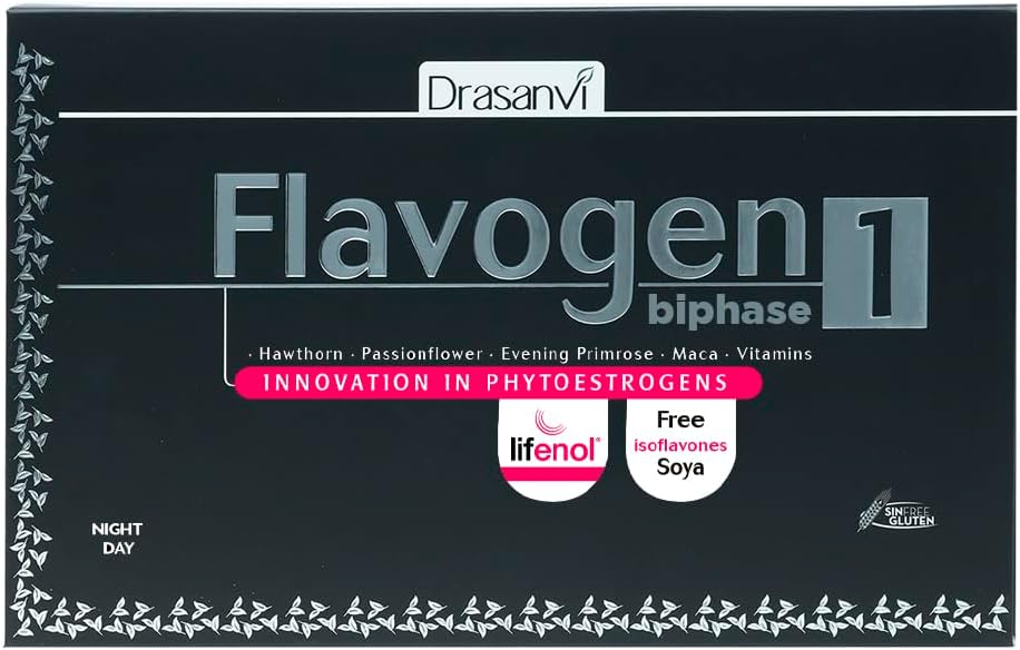 Drasanvi Flavogen Biphase Tablets - Day and Night Vitamins for Tiredness - Maca - B6, A, D - Food Supplement