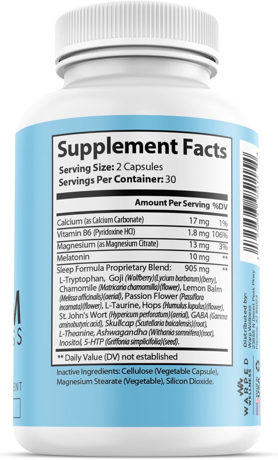 Dream Goddess Sleep Support Supplement for Women | Relaxation Aid | Calm Mind | Enhance Rest | Female-Specific Vitamins