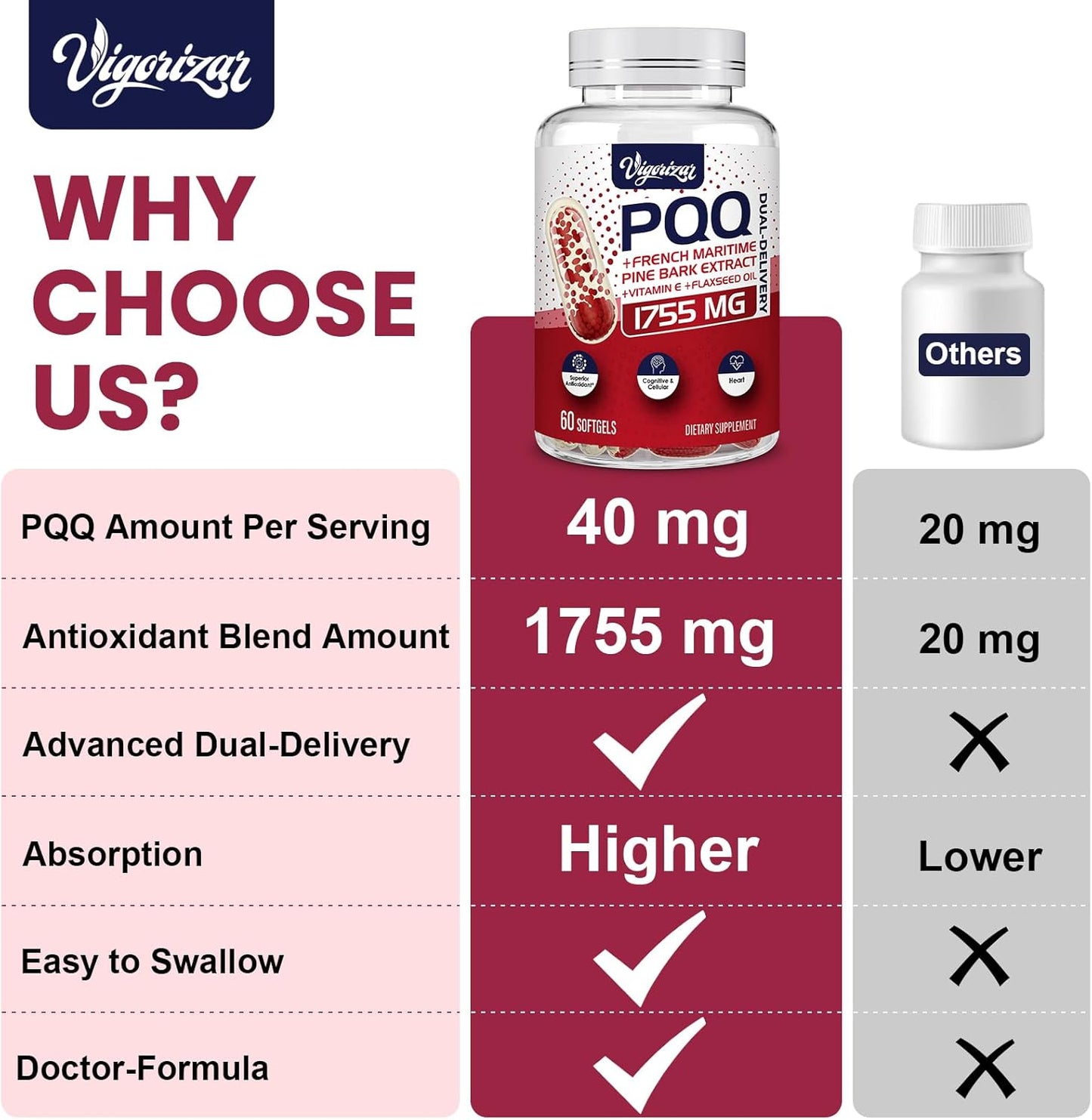 Dual-Delivery French Maritime Pine Bark Extract + Liposomal Quercetin Phytosome - 1600 MG Formula for Vigorizing