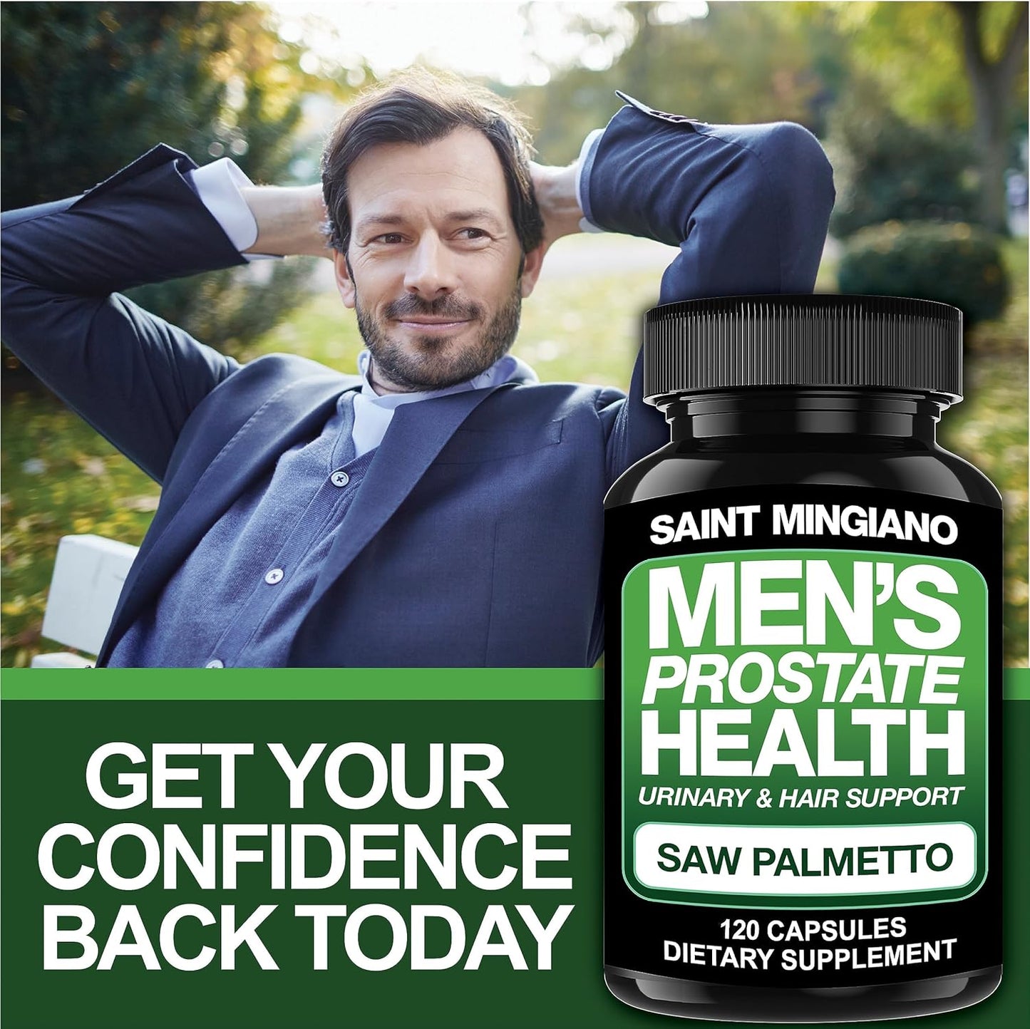 Dual Pack: Kidney Support Cleanse Detox & Repair + Men's Prostate Health Supplements - 240 Capsules