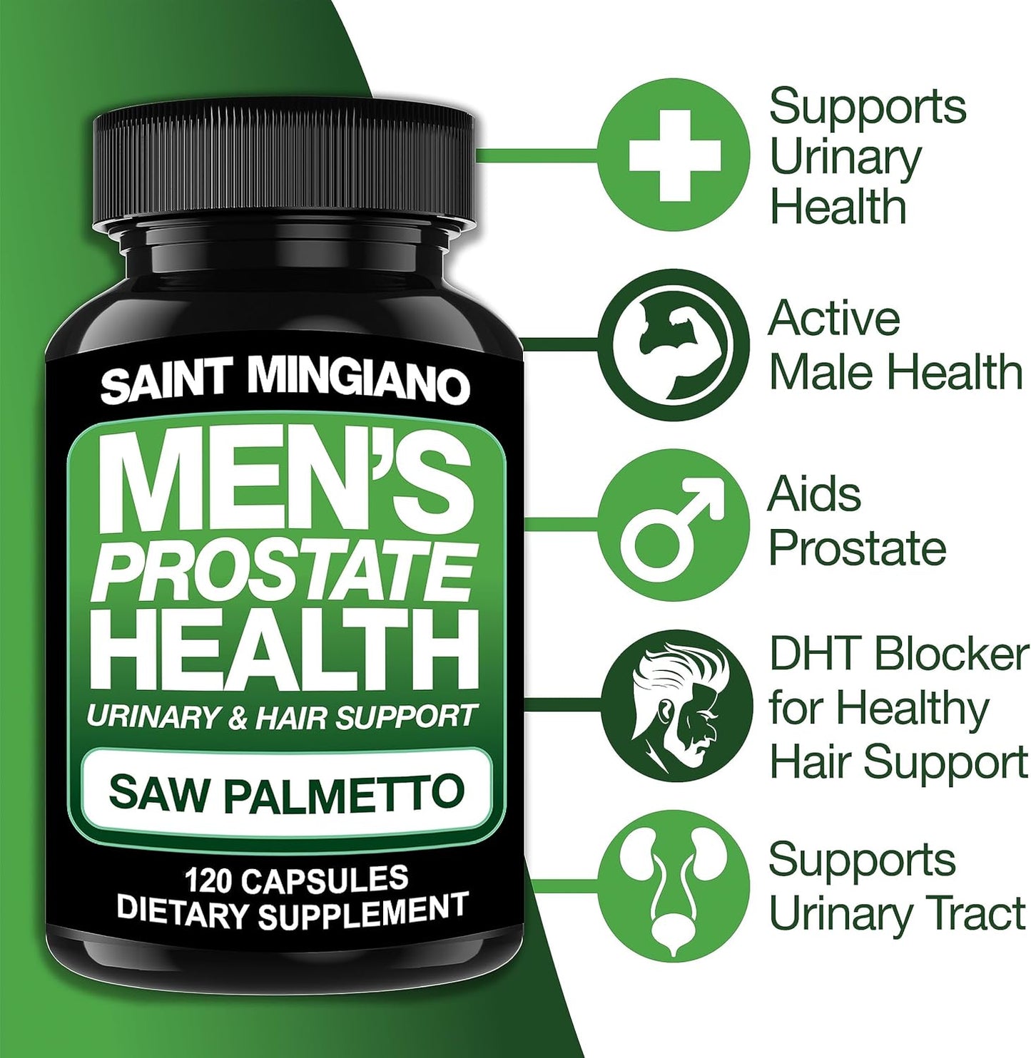 Dual Pack: Kidney Support Cleanse Detox & Repair + Men's Prostate Health Supplements - 240 Capsules