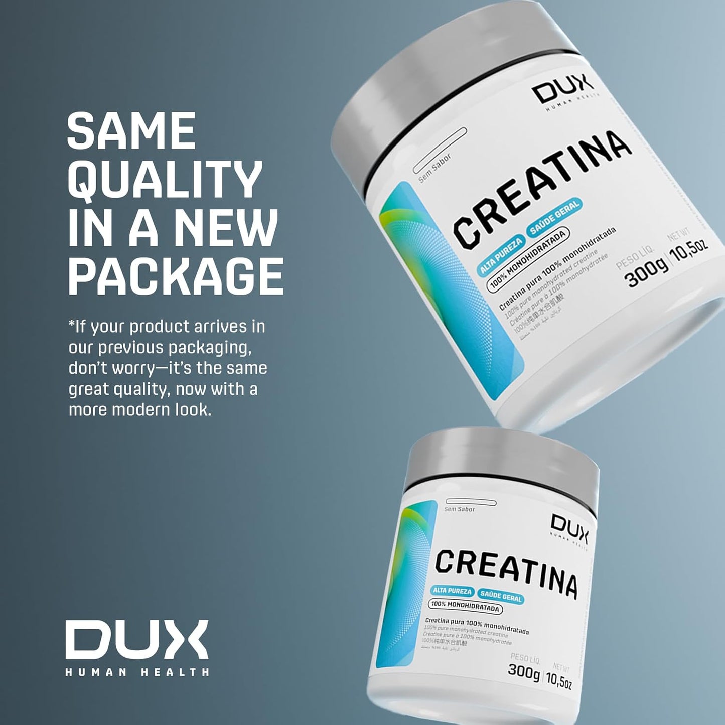 Dux Nutrition Lab Creatine Monohydrate Powder - Muscle Builder & Strength Recovery Supplement for Men and Women - Unflavored - 60 Servings - 10.5oz