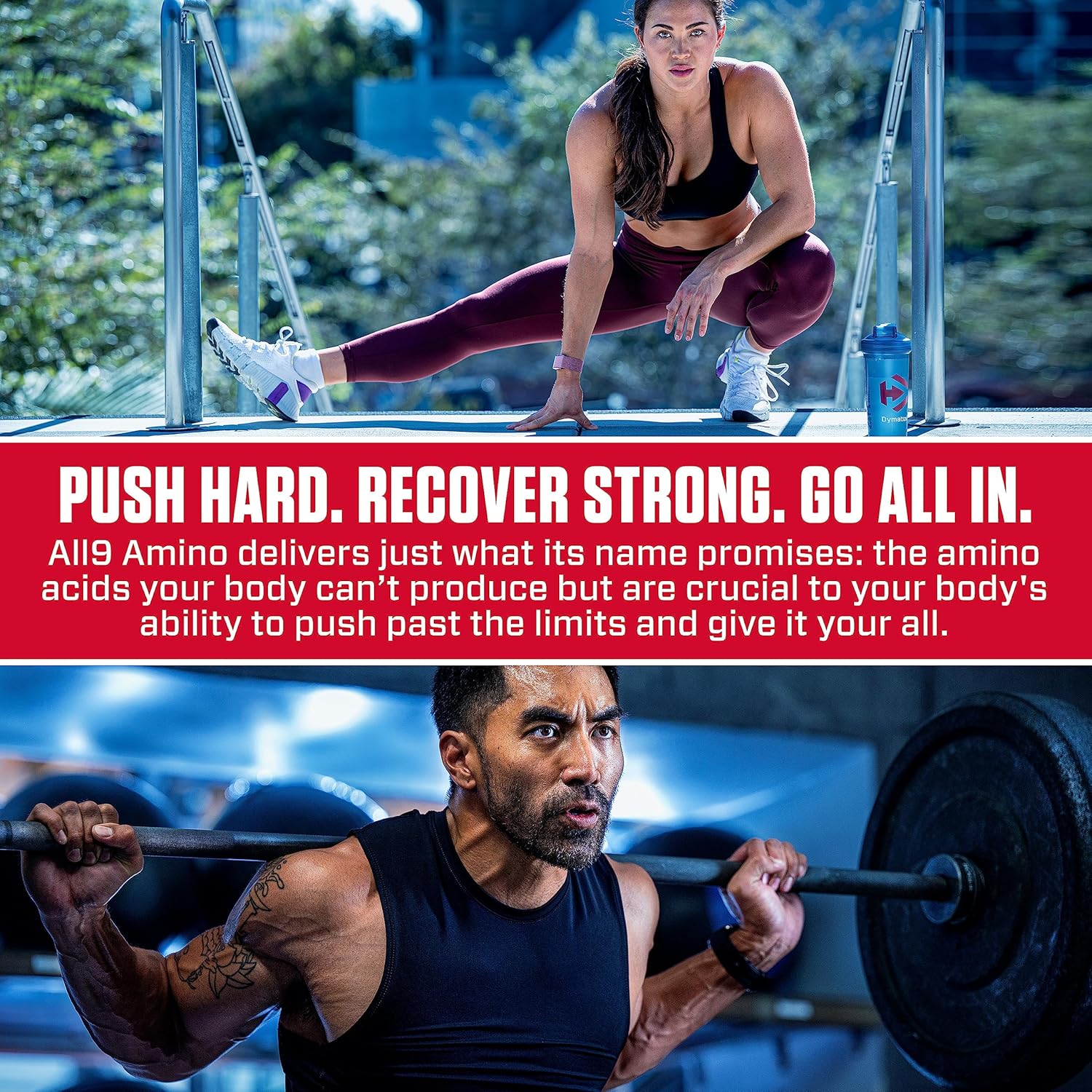 Dymatize All9 Amino Watermelon Flavor: 7.2g BCAAs, 10g Essential Amino Acids, 30 Servings, 15.87 oz for Recovery & Muscle Protein Synthesis