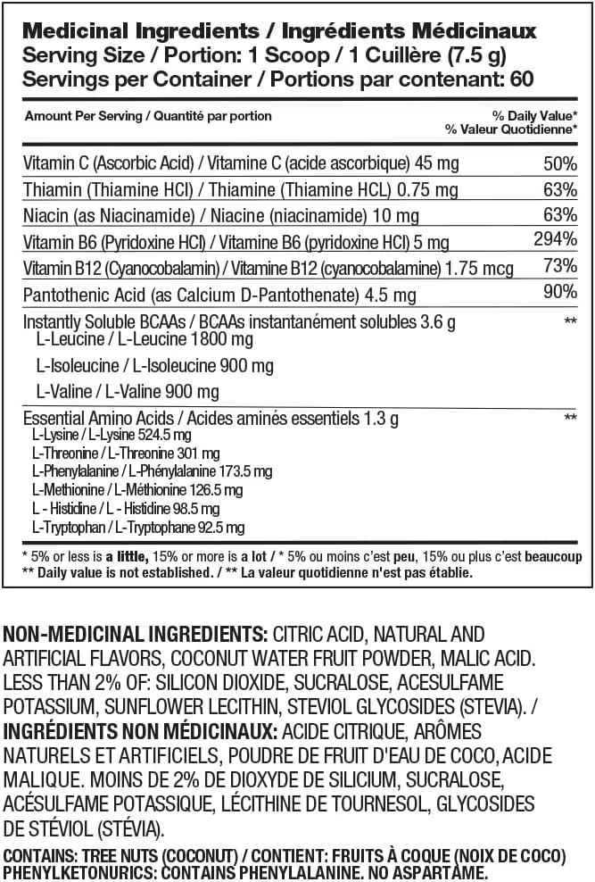 Dymatize All9 Amino Watermelon Flavor: 7.2g BCAAs, 10g Essential Amino Acids, 30 Servings, 15.87 oz for Recovery & Muscle Protein Synthesis