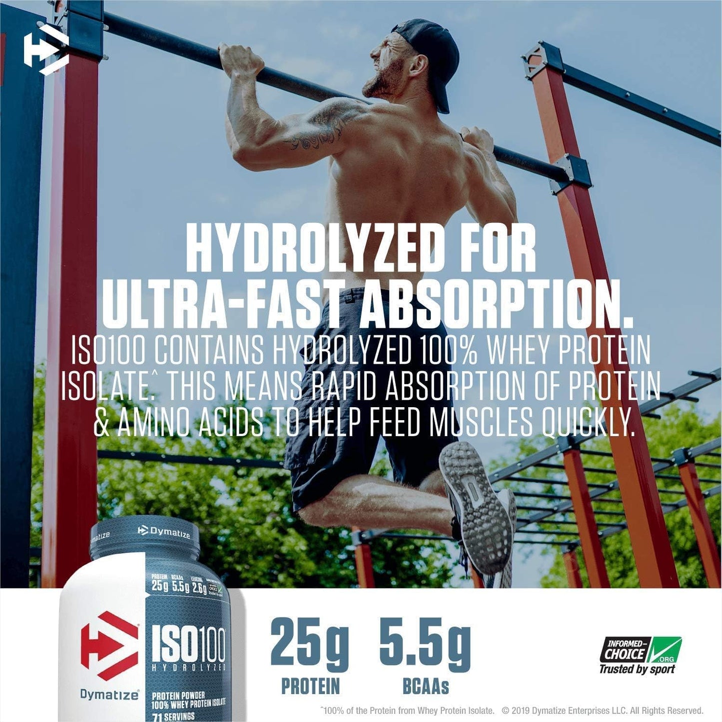 Dymatize ISO 100 Chocolate Peanut Butter Whey Protein Powder - 5lb, 25g Hydrolyzed Whey Isolate - BoostGo Australia