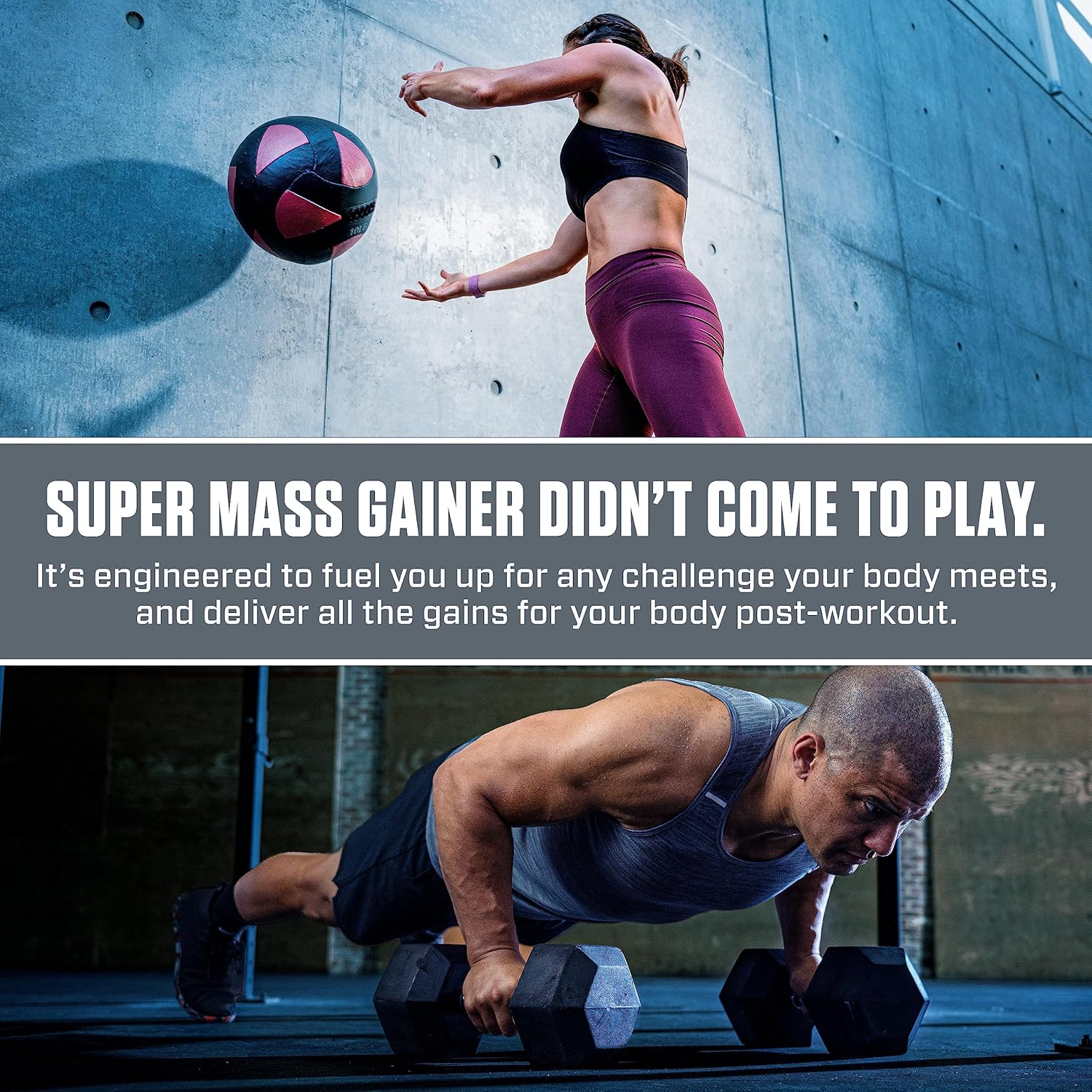 Dymatize Super Mass Gainer Protein Powder - Rich Chocolate Flavor, 12 lbs, 1280 Calories, 52g Protein, 10.7g BCAAs, Easy to Mix and Delicious Taste