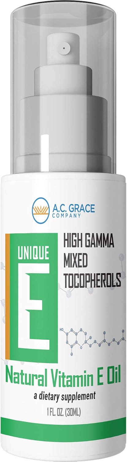E A.C. Grace Company Mixed Tocopherols Concentrate Liquid - 1 fl oz (30 ml) - Unique Formula