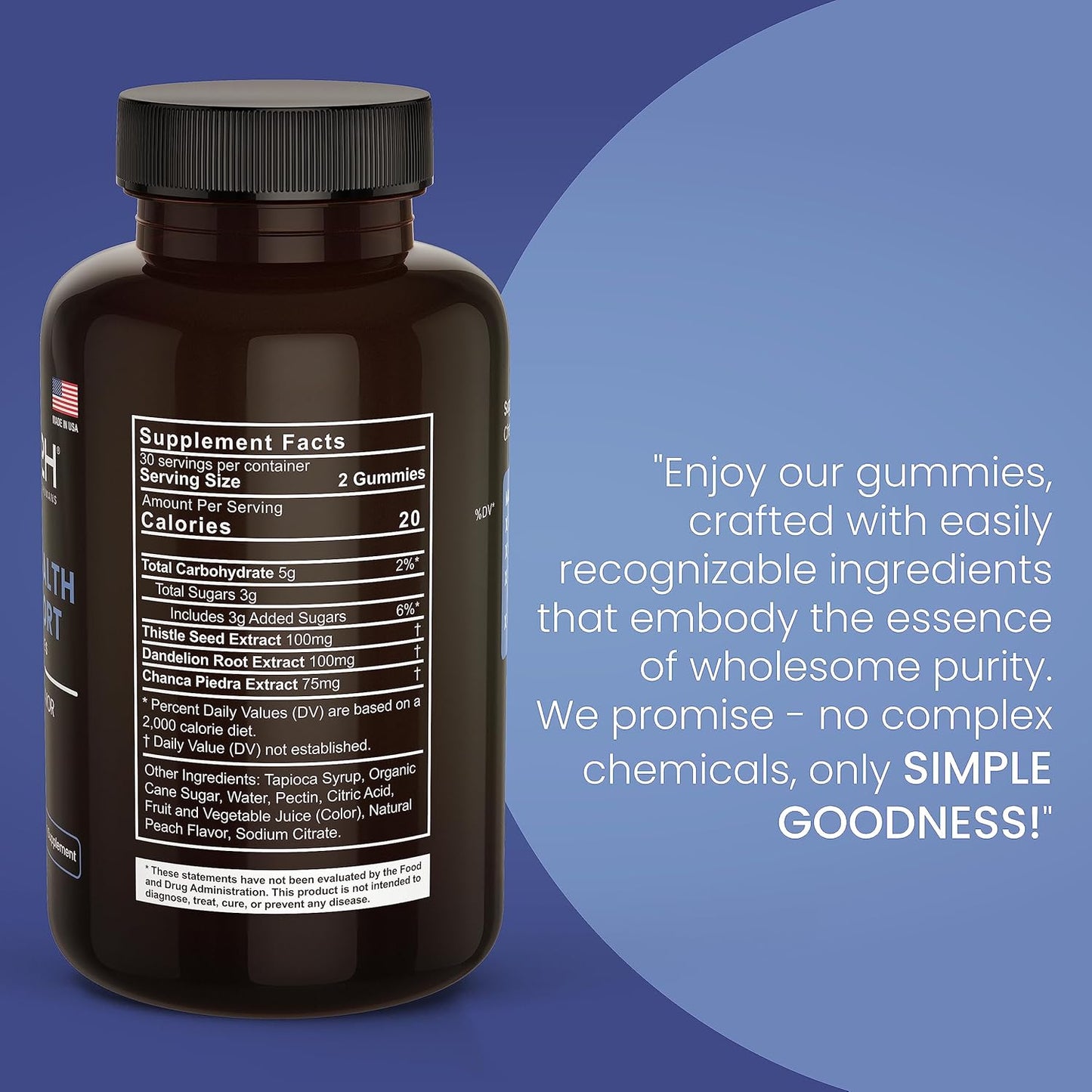 E2H Earth to Humans Gut Support Gummies - 60 Count - Gelatin-Free, Gluten-Free, Vegan & Non-GMO Supplement