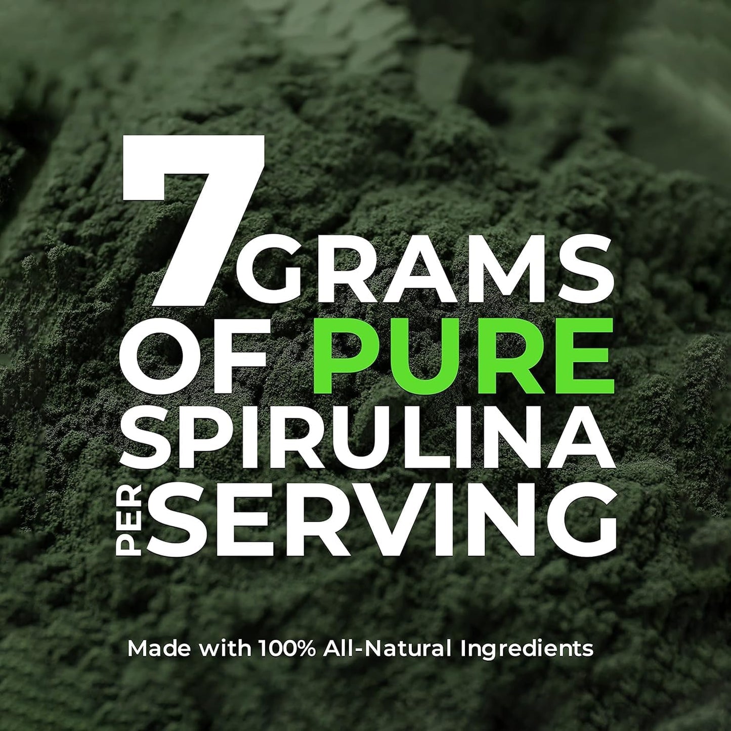 Earth Circle Organics Spirulina Powder - Kosher, Raw, Non-Irradiated, Vegan Protein - High Amino Acids & Antioxidants - 8oz