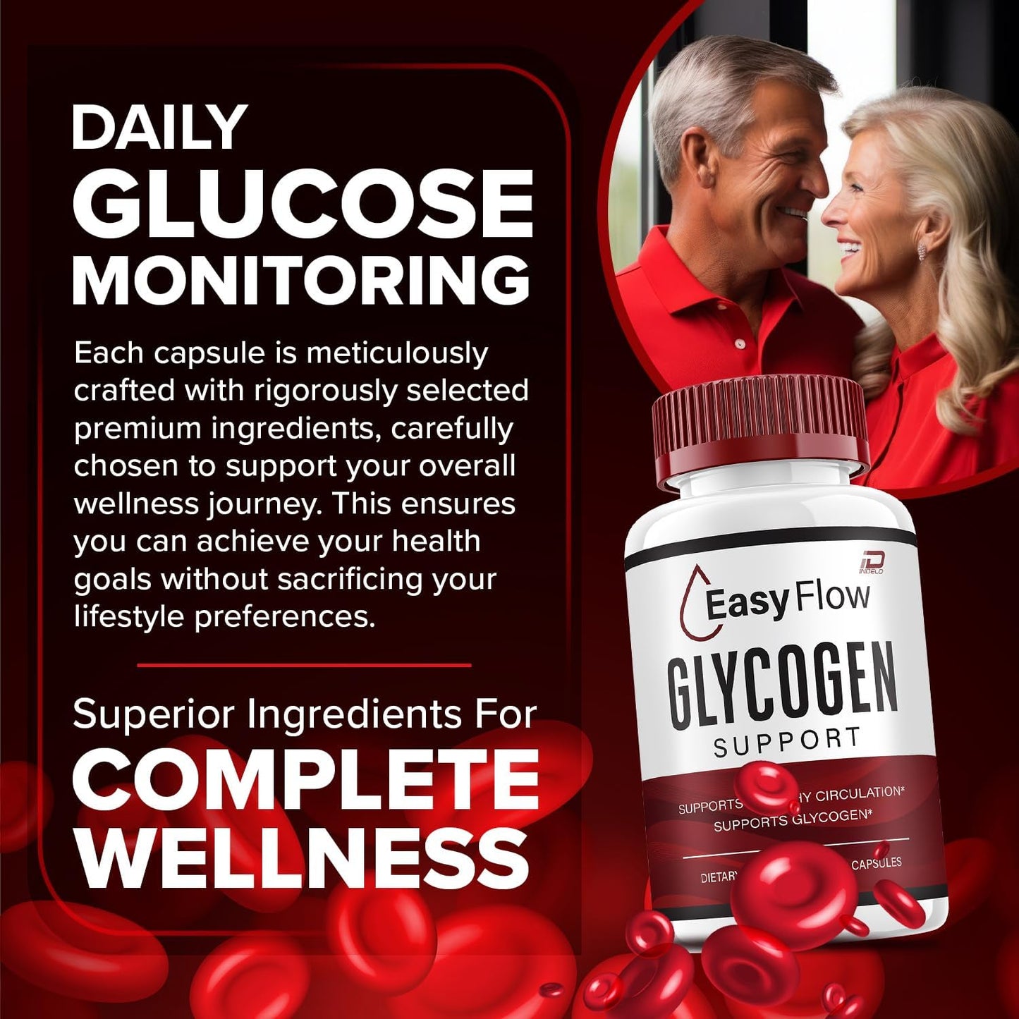 Easy Flow Advanced Supplement - Natural Formula for Healthy Energy Levels - Easy Flow Maximum Strength Capsules (2 Pack, 120 Capsules)