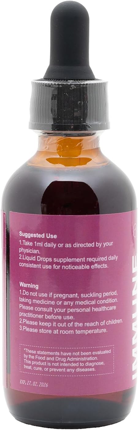Echinacea Liquid Extract Immune Booster Drops - 2 Oz Vegan & Non-GMO Tincture for Rapid Immunity Support