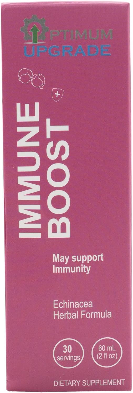 Echinacea Liquid Extract Immune Booster Drops - 2 Oz Vegan & Non-GMO Tincture for Rapid Immunity Support