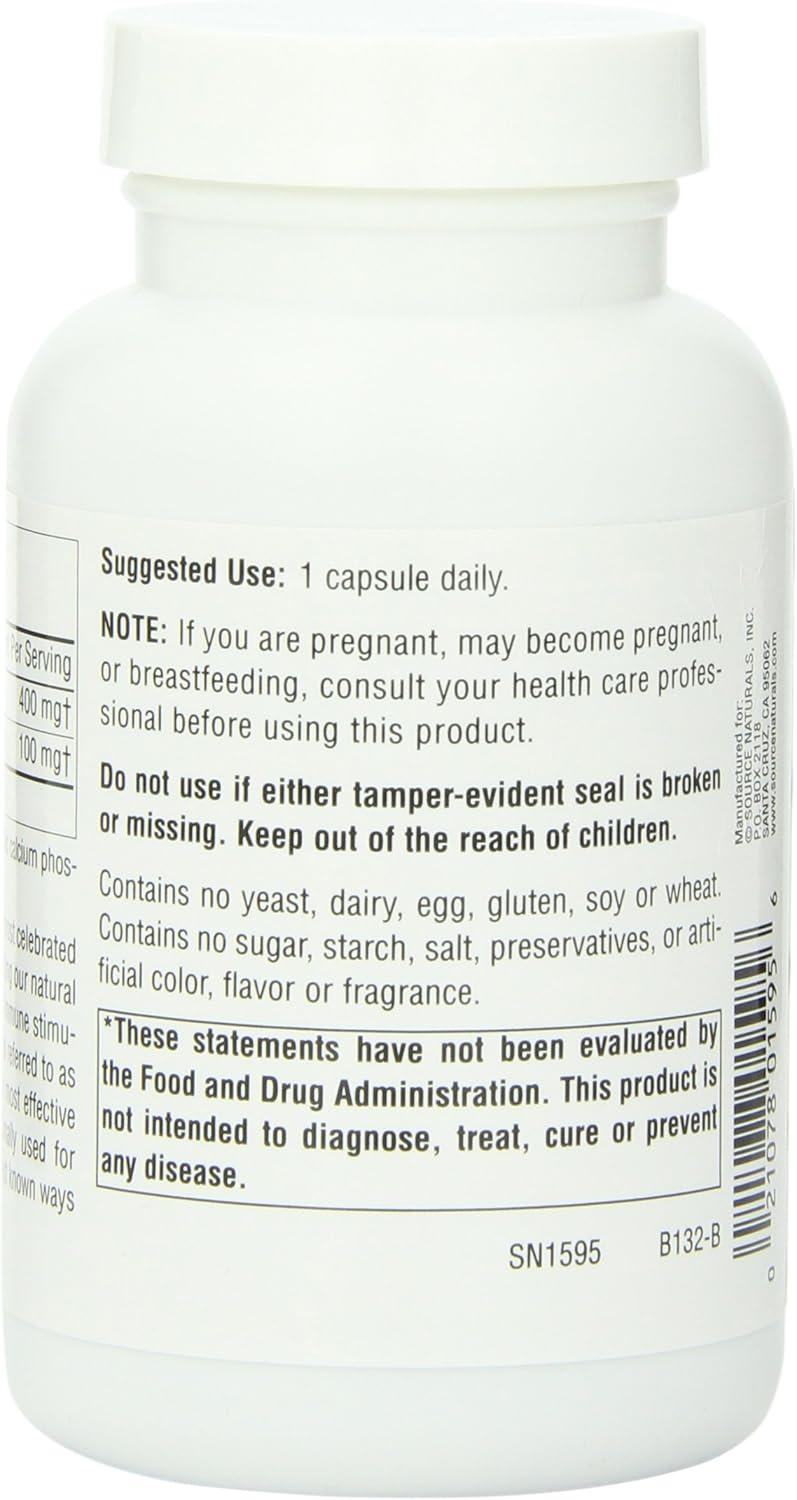 Echinacea Root 500mg Capsules by Source Naturals - 100 Count
