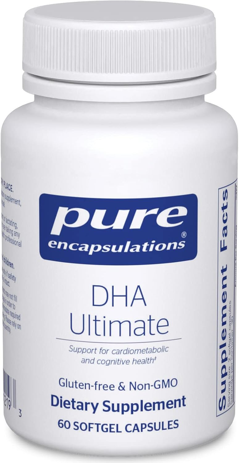 Eco-Friendly Supercritical CO2 Extracted DHA Fish Oil Concentrate - 60 Softgel Capsules by Pure Encapsulations