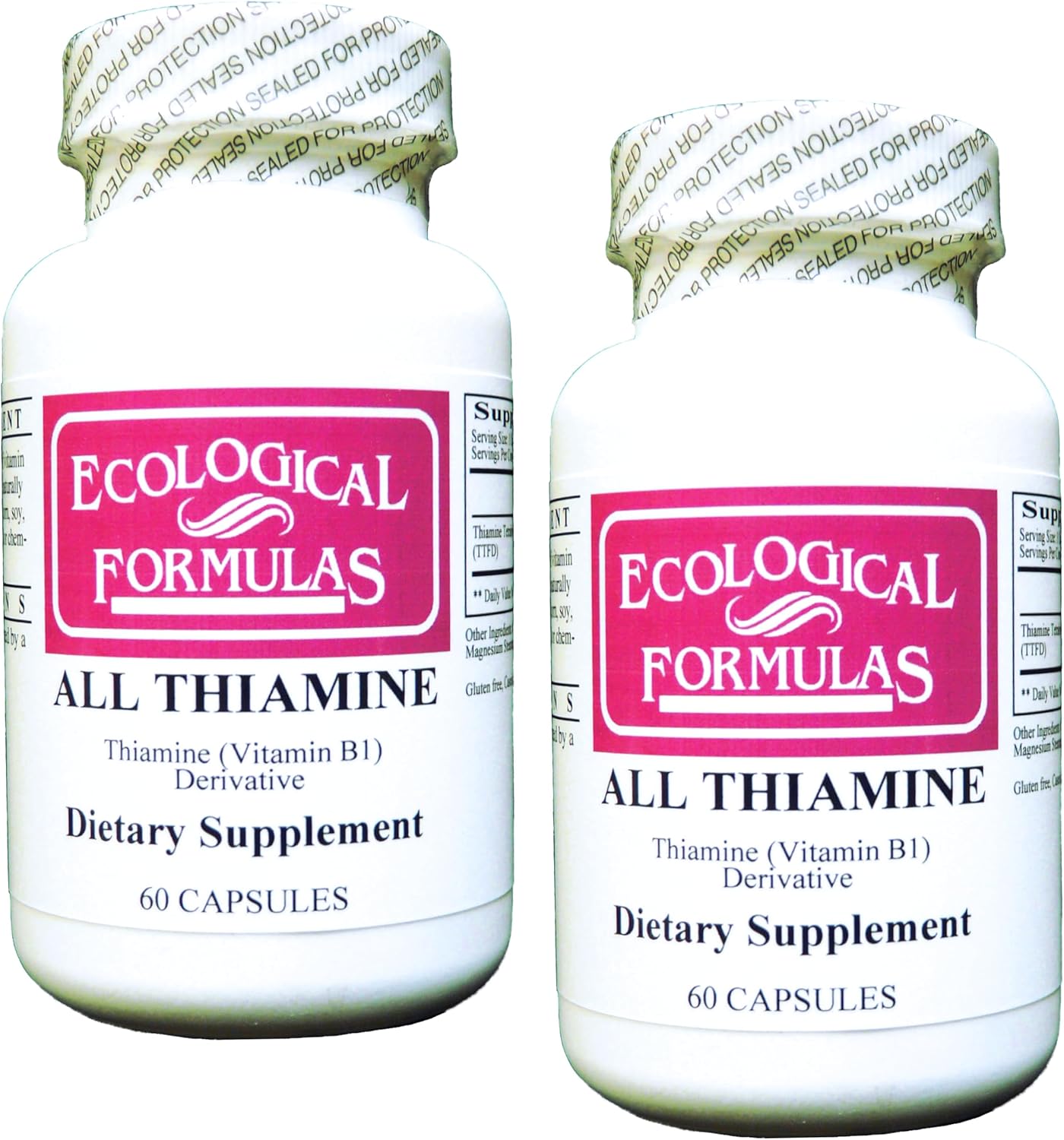Ecological Formulas All Thiamine Vitamin B1 50 mg - 120 Capsules Total