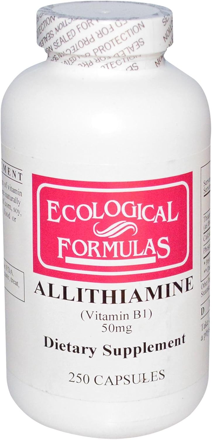 Ecological Formulas Allithiamine Vitamin B1 Capsules - 50mg, 250 Count Bottle