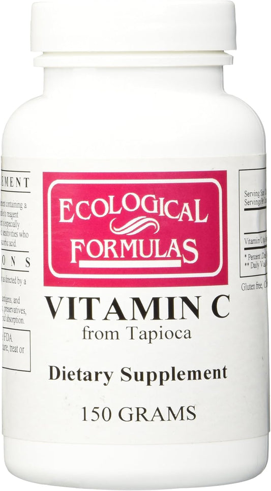 Ecological Formulas Tapioca-Based Vitamin C Powder 150g for Health and Beauty