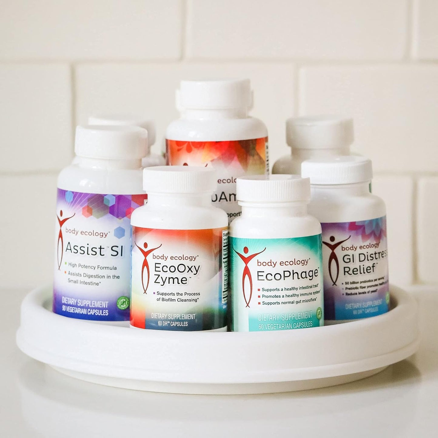 EcoPhage Bacteriophage Prebiotic & Probiotic Supplement - Supports Immune Health & Intestinal Tract - 60 Veg Caps