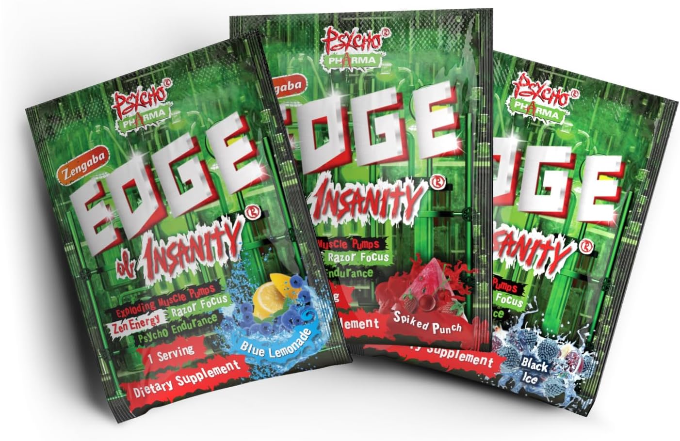 Edge of Insanity: The Ultimate High-Stim Preworkout Powder for Intense Pumps, Strength, and Energy