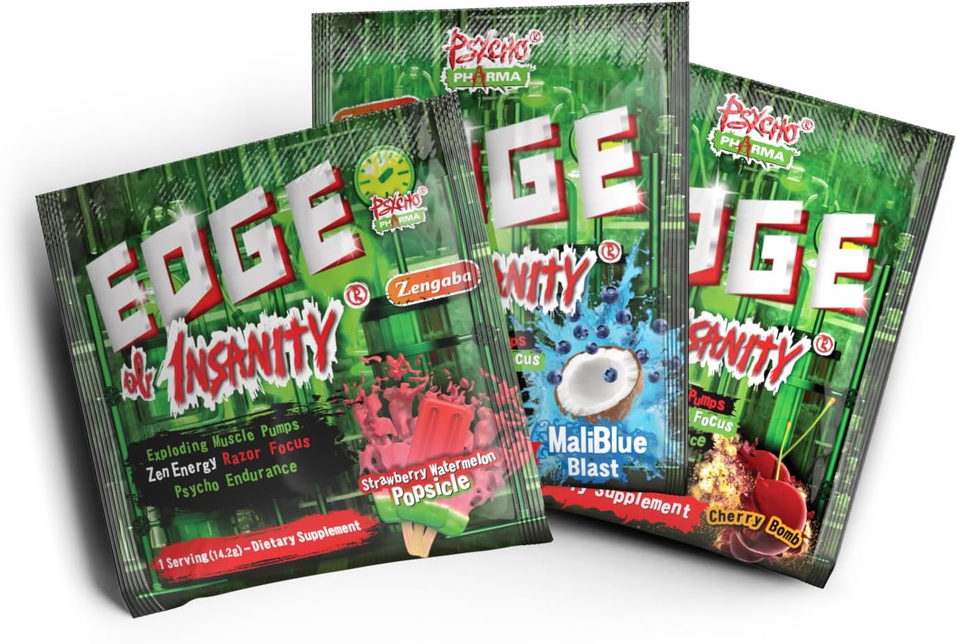 Edge of Insanity: The Ultimate High-Stim Preworkout Powder for Intense Pumps, Strength, and Energy