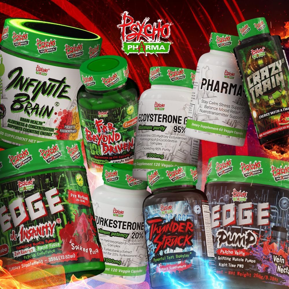 Edge of Insanity: The Ultimate High-Stim Preworkout Powder for Intense Pumps, Strength, and Energy