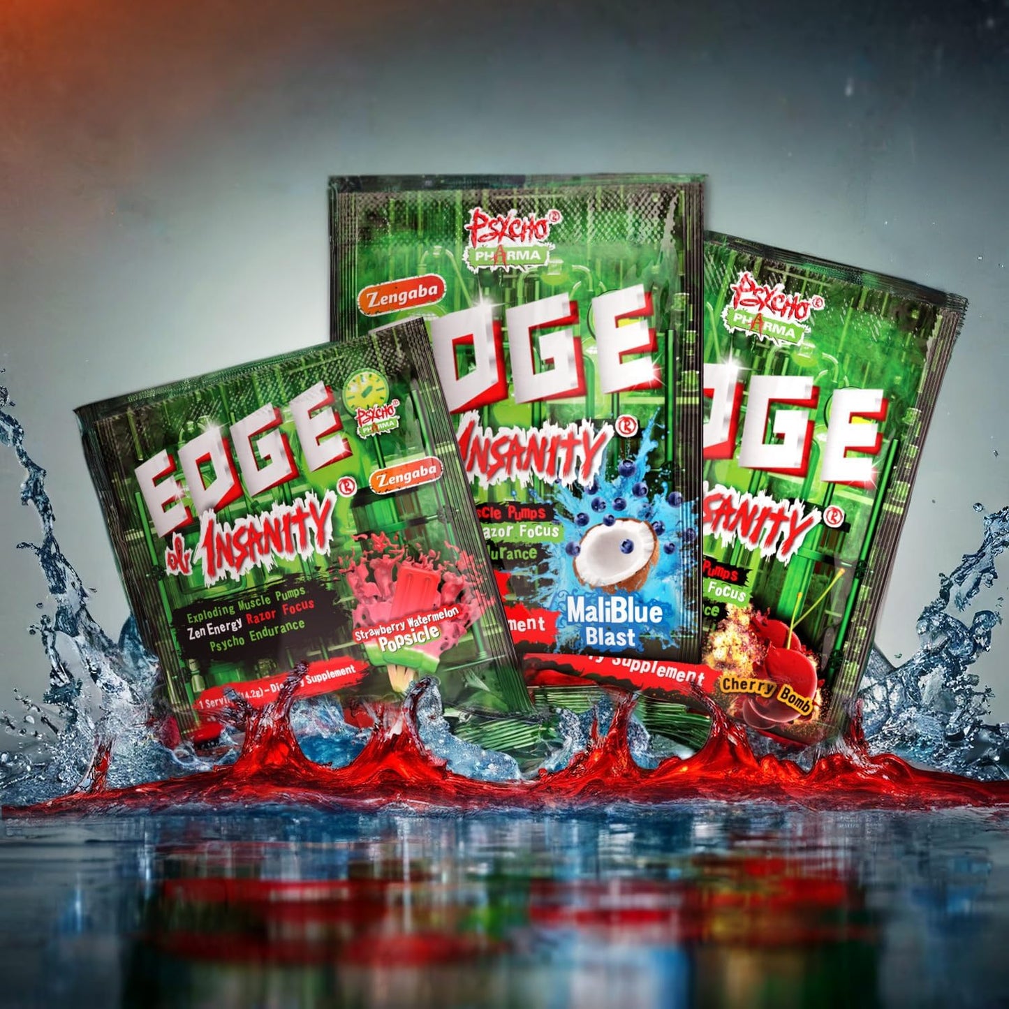 Edge of Insanity: The Ultimate High-Stim Preworkout Powder for Intense Pumps, Strength, and Energy