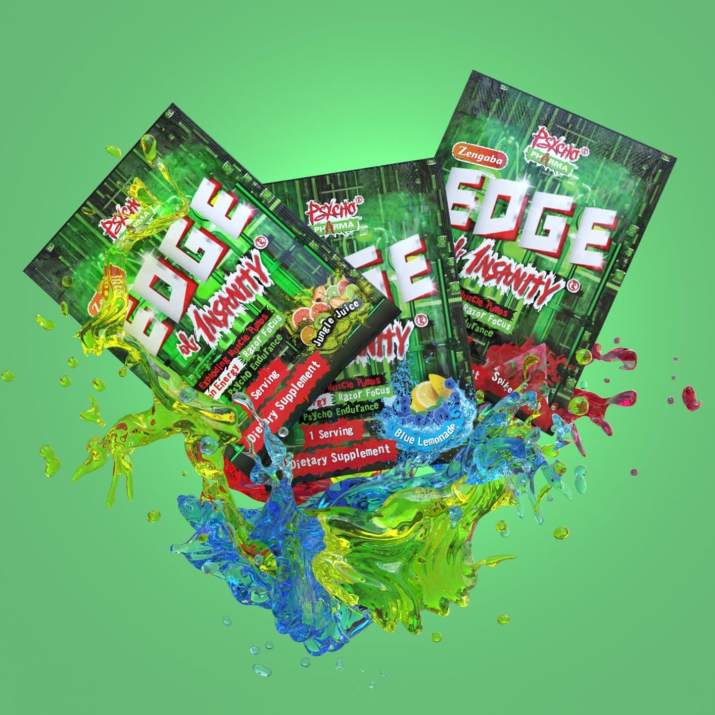 Edge of Insanity: The Ultimate High-Stim Preworkout Powder for Intense Pumps, Strength, and Energy
