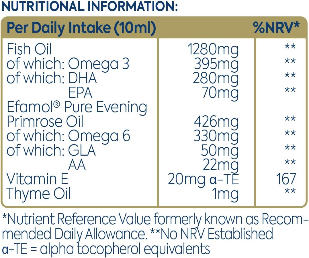 Efamol Efalex Omega 3 +6 Lemon & Lime Liquid Supplement - 150mls