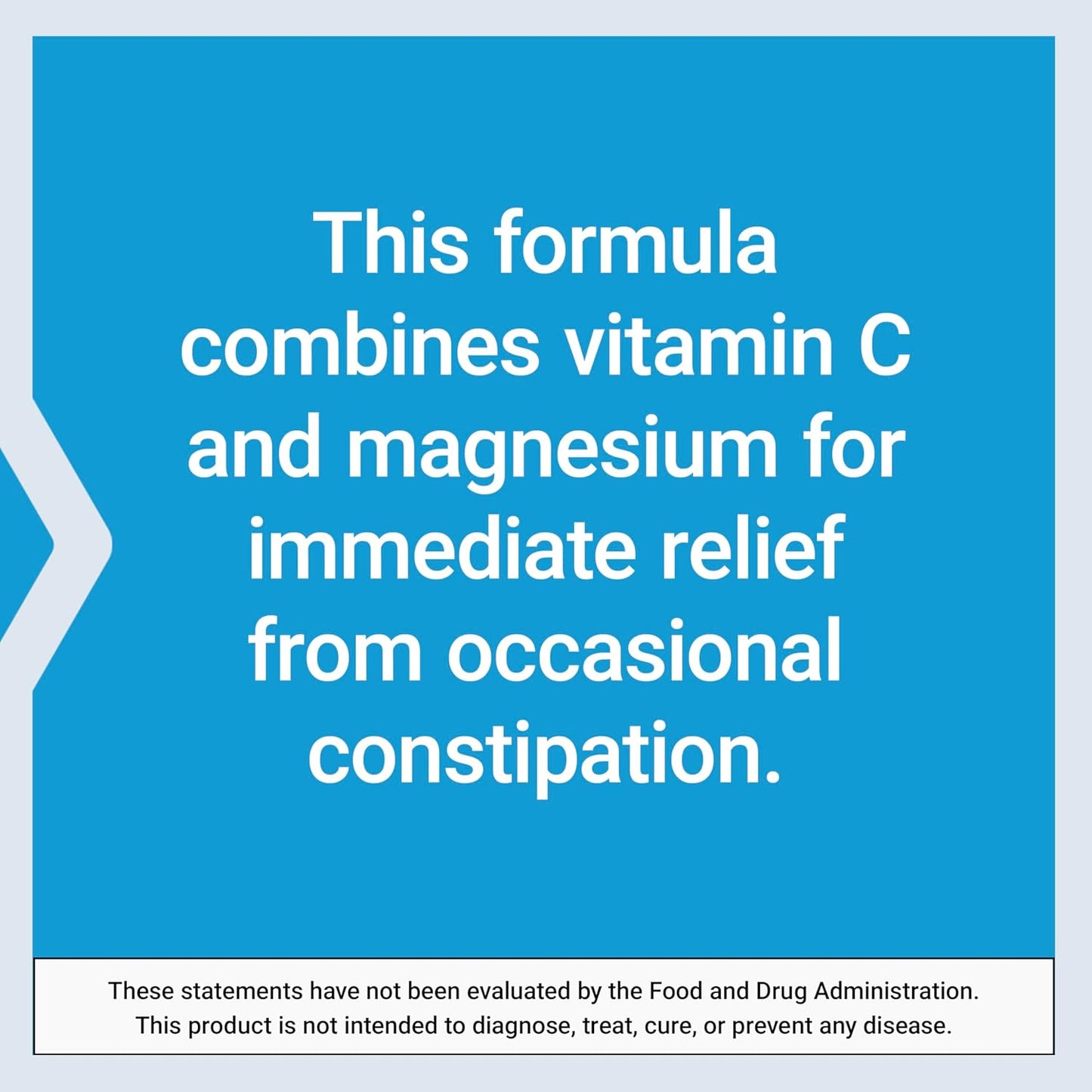 Effervescent Vitamin C Magnesium Crystals for Immediate Relief from Constipation, 180g - Gluten-Free, Non-GMO, Vegetarian
