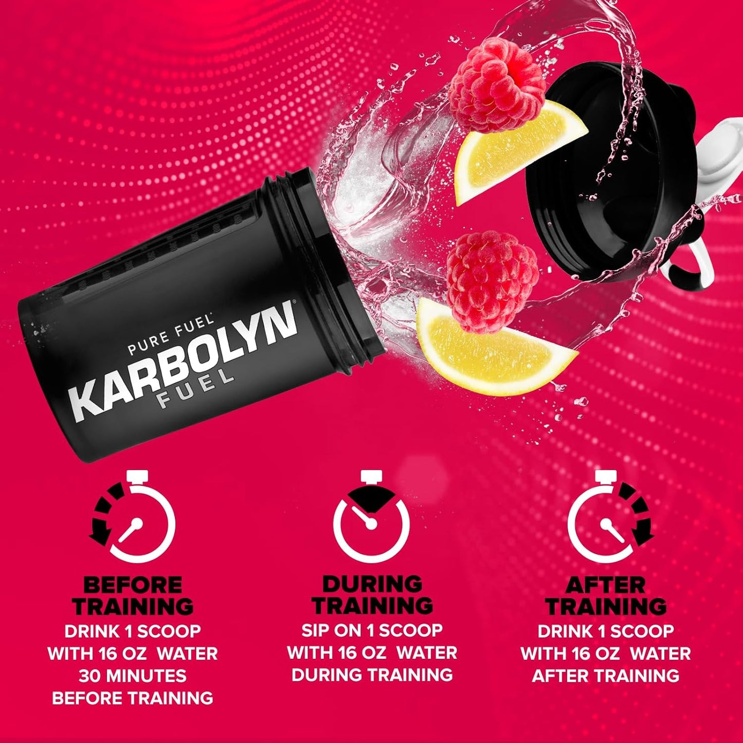 EFX Sports Karbolyn Fuel - Raspberry Lemonade | Fast-Absorbing Carb Powder for Energy & Recovery | 35 Servings