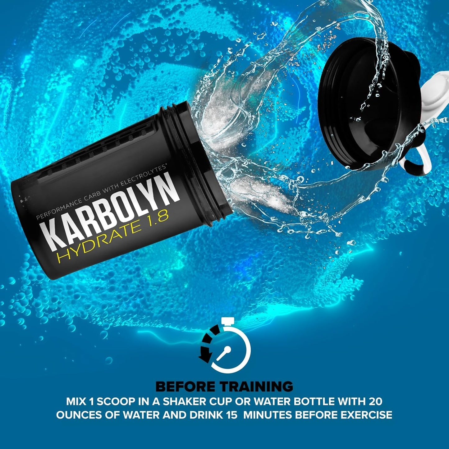 EFX Sports Karbolyn Hydrate: Electrolyte-Enhanced Carbohydrate Powder for Fuel and Hydration, Sugar-Free Sports Drink Mix, 66 Servings