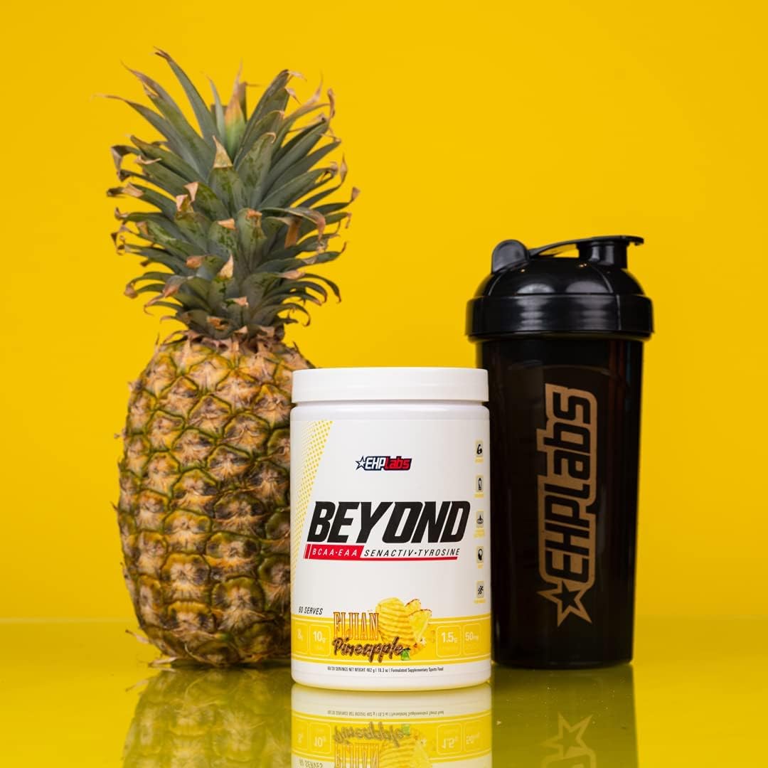 EHP Labs Beyond BCAA Powder - Amino Acids Supplement for Muscle Recovery - 60 Servings, Fijian Pineapple Flavor