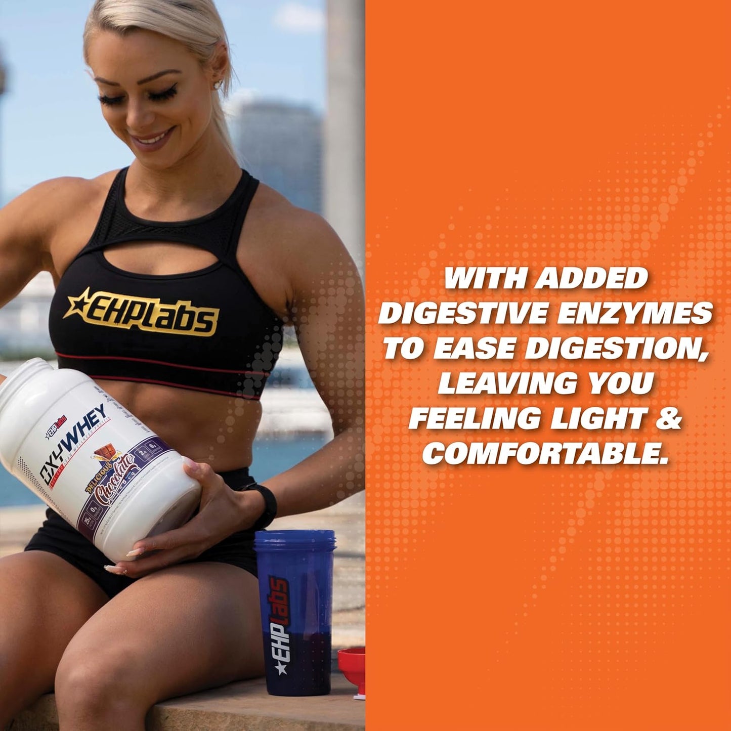 EHP Labs OxyWhey Peanut Butter Puffs Protein Powder - 25 Servings, Whey Isolate, Sugar-Free Meal Replacement Shake