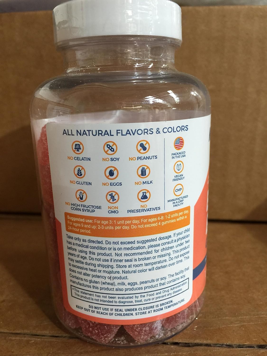 Elderberry Gummies for Kids with Sambucus, Echinacea, Propolis, Vitamin C - Vegan, Gluten Free, Non GMO - Raspberry Flavor - 200 Gummies
