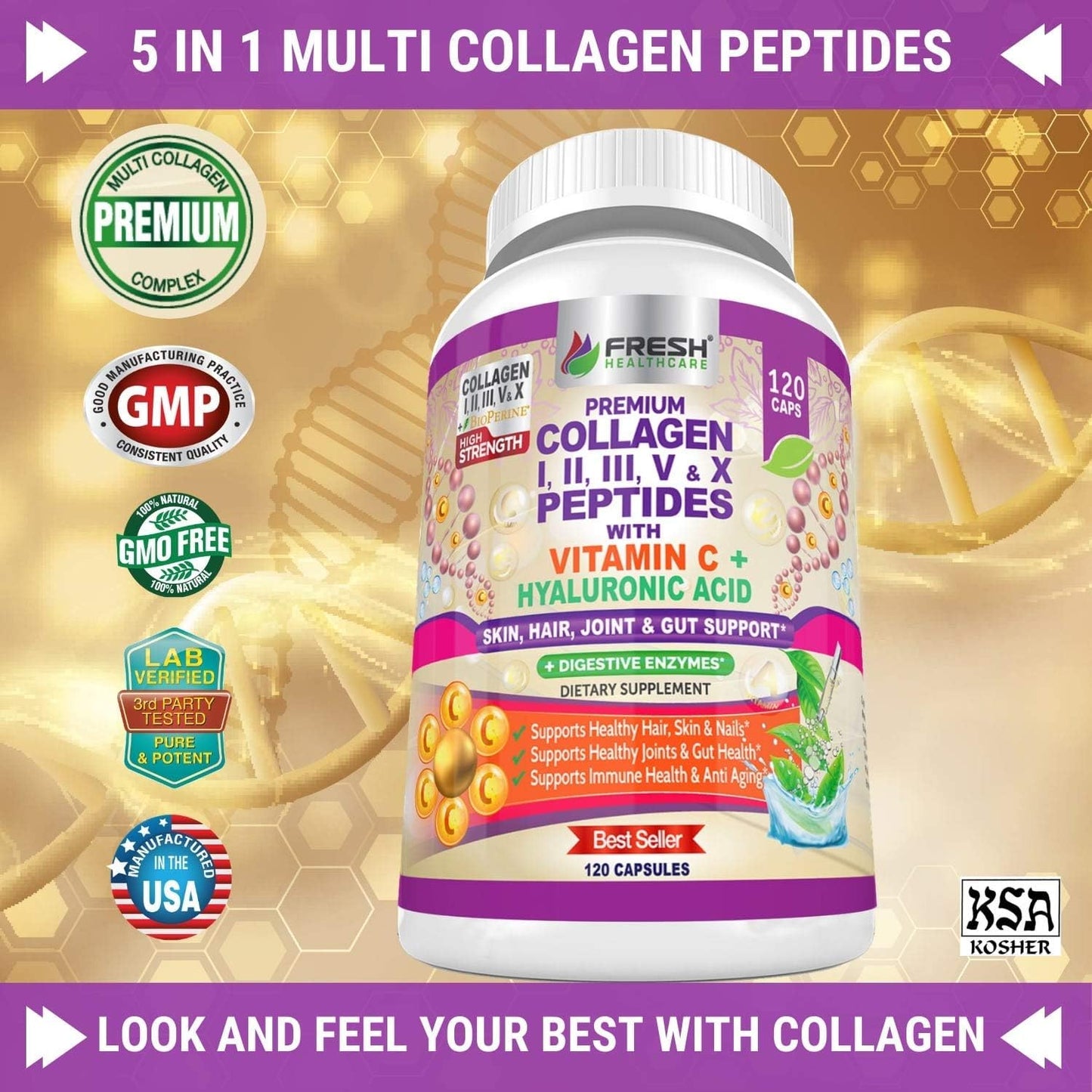 Elderberry Immune Support and Multi Collagen Peptides Bundle for Optimizing Health
