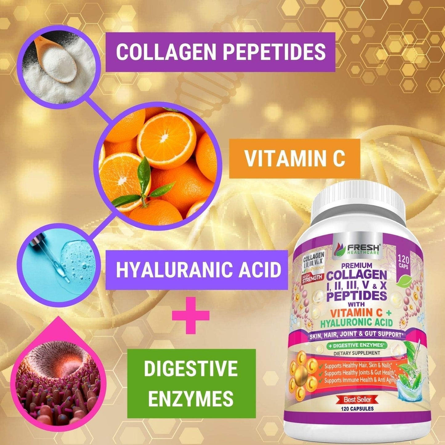 Elderberry Immune Support and Multi Collagen Peptides Bundle for Optimizing Health